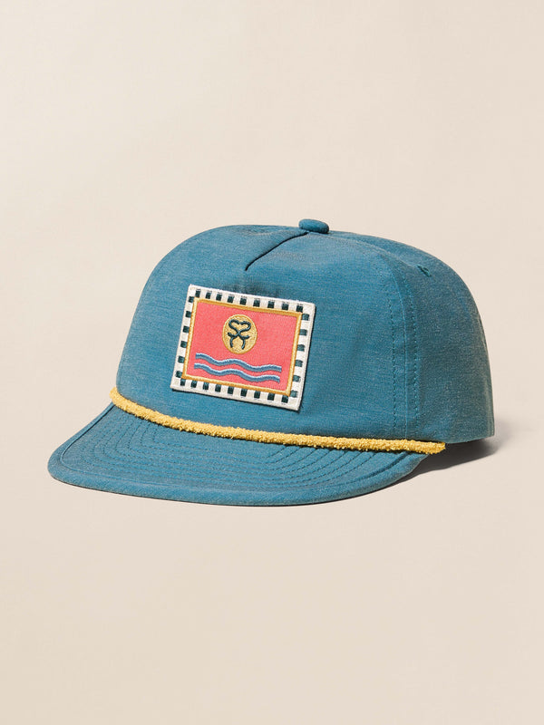 faherty Surf Ghana All Day Flag Hat - Agona Green Men's Hats