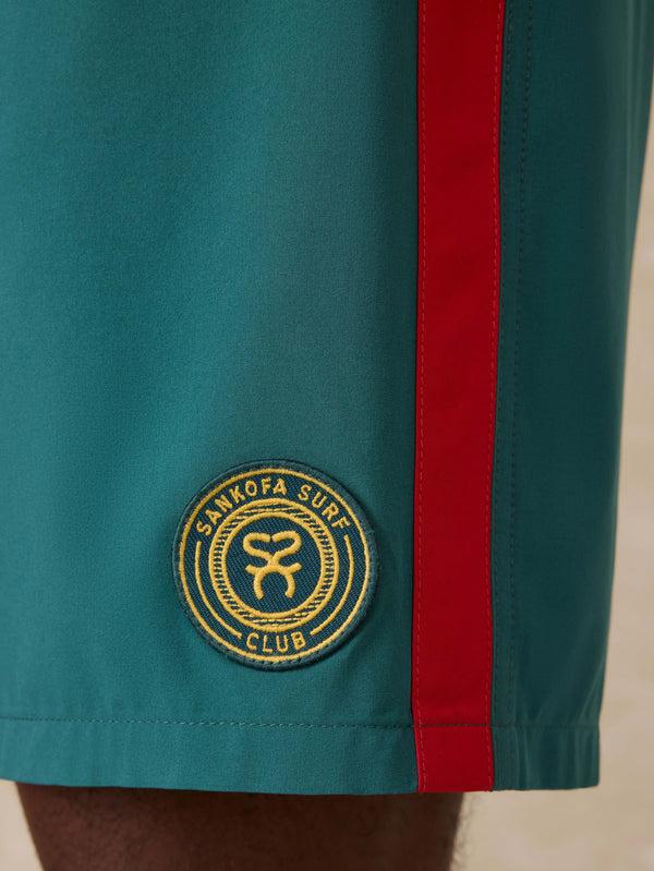 Faherty Surf Ghana Boardshort - Agona Green Men's Swim