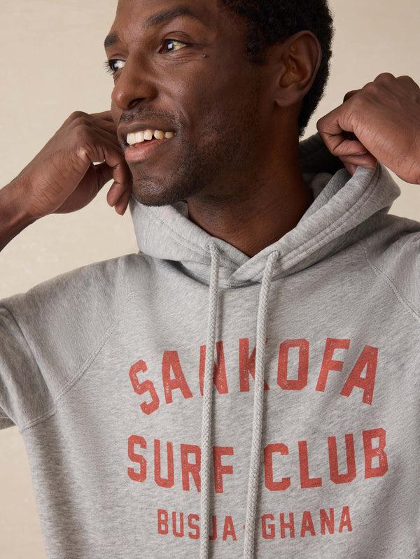 Faherty Surf Ghana High Standard Fleece Hoodie - Silver Ash Heather Men's Hoodies U0026 Pullovers