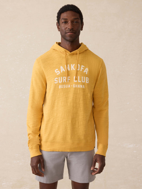 faherty Surf Ghana Sunwashed Slub Hoodie - Tuscan Sun Men's Hoodies u0026 Pullovers