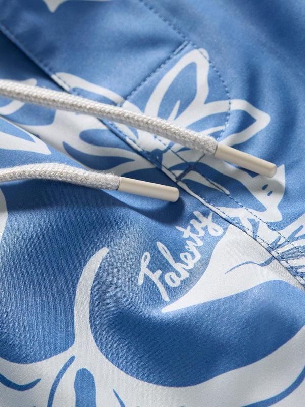 Faherty Surfrider Sunwashed Boardshort - Sky Floral Men's Swim