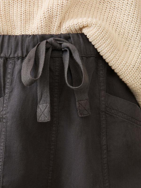 Faherty Topanga Drape Short - Washed Black Women's Bottoms