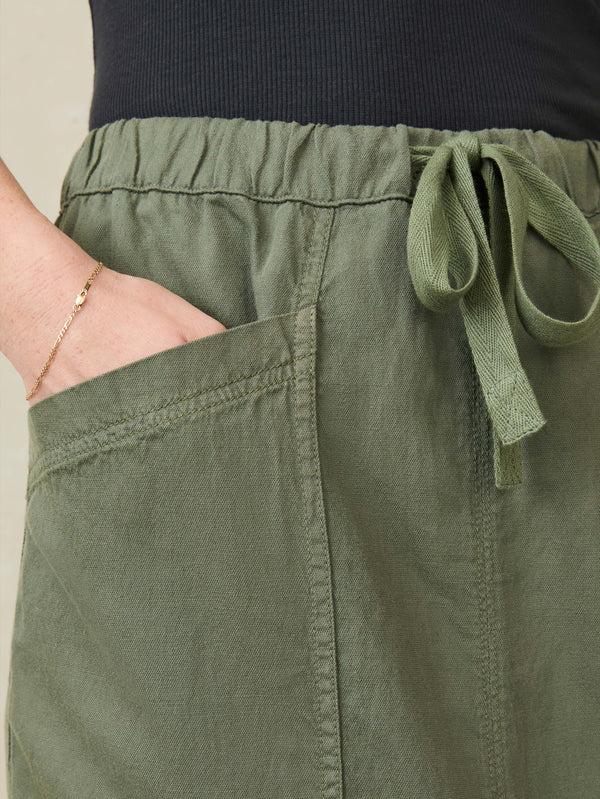 Faherty Topanga Drape Utility Skirt - Thyme Women's Bottoms