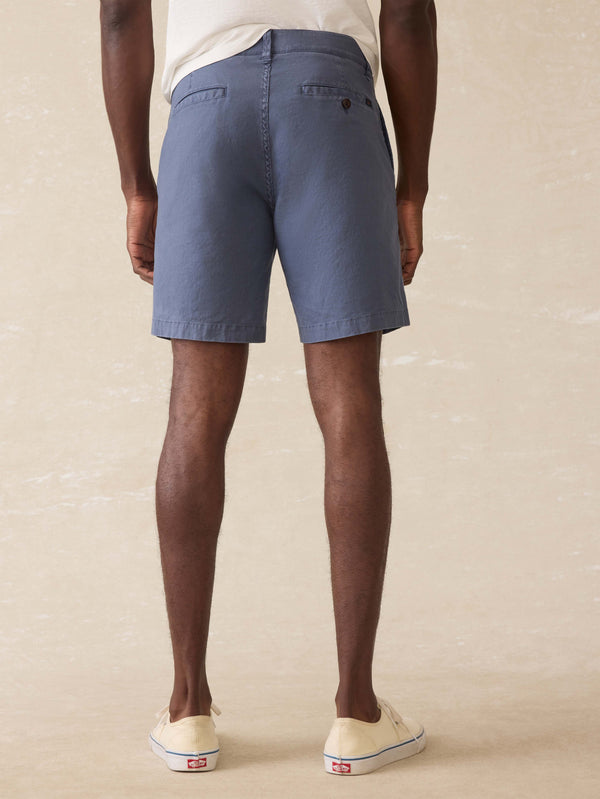 Faherty Tradewinds Linen Blend Short - Blue Abyss Men's Bottoms
