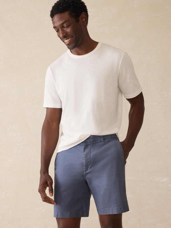 Faherty Tradewinds Linen Blend Short - Blue Abyss Men's Bottoms