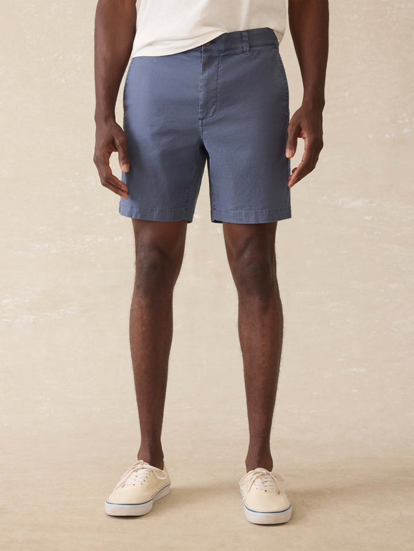 faherty Tradewinds Linen Blend Short - Blue Abyss Men's Bottoms