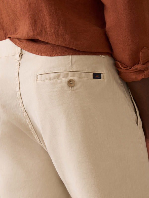 Faherty Tradewinds Linen Blend Short - Stone Men's Bottoms