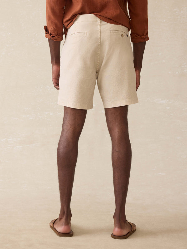 Faherty Tradewinds Linen Blend Short - Stone Men's Bottoms
