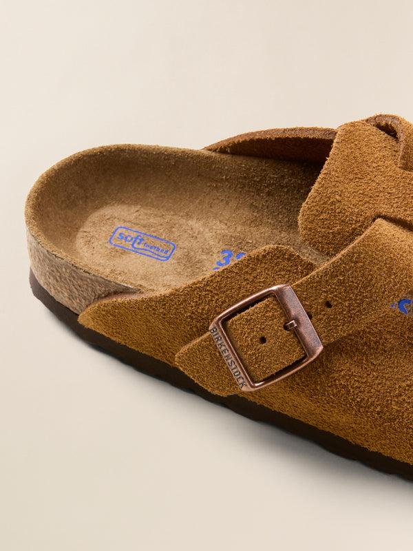 Faherty Unisex Birkenstock Suede Boston - Mink Footwear Sandals