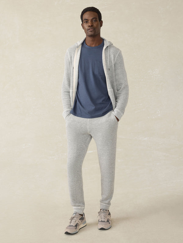 Faherty Whitewater Full Zip Hoodie - Grey Shell Loop Men's Hoodies U0026 Pullovers