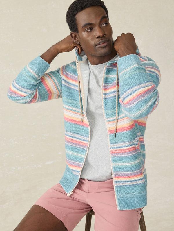 Faherty Whitewater Full Zip Hoodie - Island Sunrise Men's Hoodies U0026 Pullovers