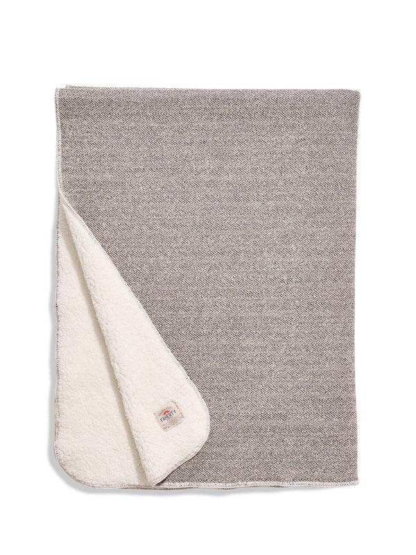 faherty Whitewater High Pile Fleece Blanket - Latte High Pile Fleece Blankets