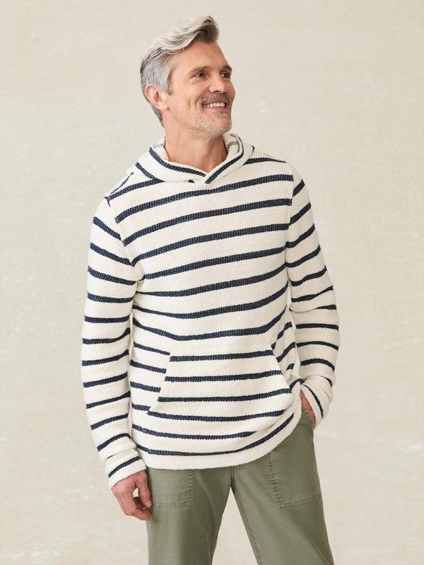 faherty Whitewater Hoodie - Boothbay Stripe Men's Hoodies u0026 Pullovers