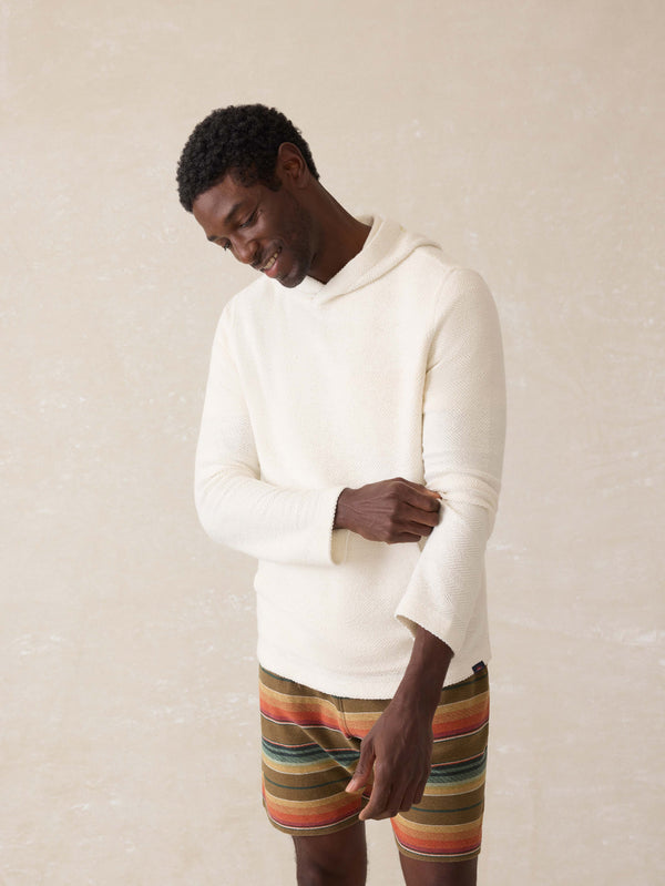 Faherty Whitewater Hoodie - Ivory Shell Men's Hoodies U0026 Pullovers