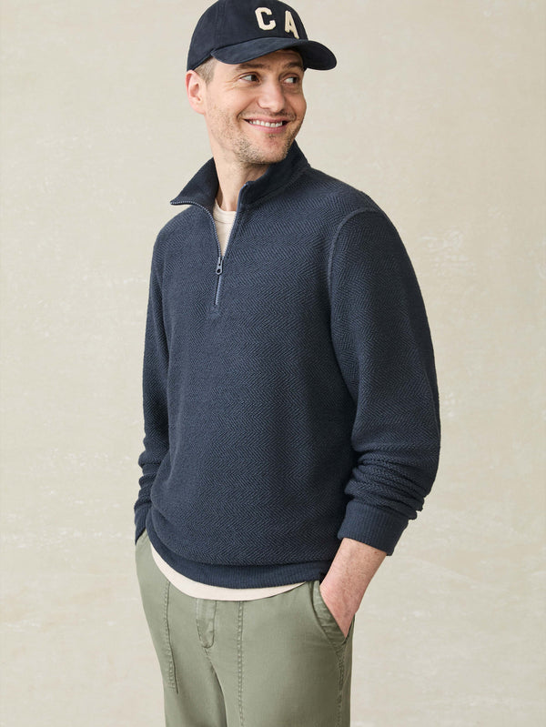 faherty Whitewater Quarter Zip - Fjord Men's Hoodies u0026 Pullovers