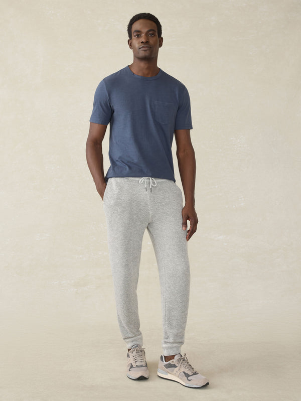 Faherty Whitewater Sweatpant - Grey Shell Loop Men's Bottoms