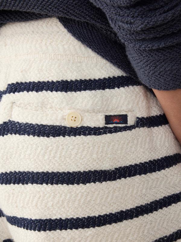 Faherty Whitewater Sweatshort - Boothbay Stripe Men's Bottoms