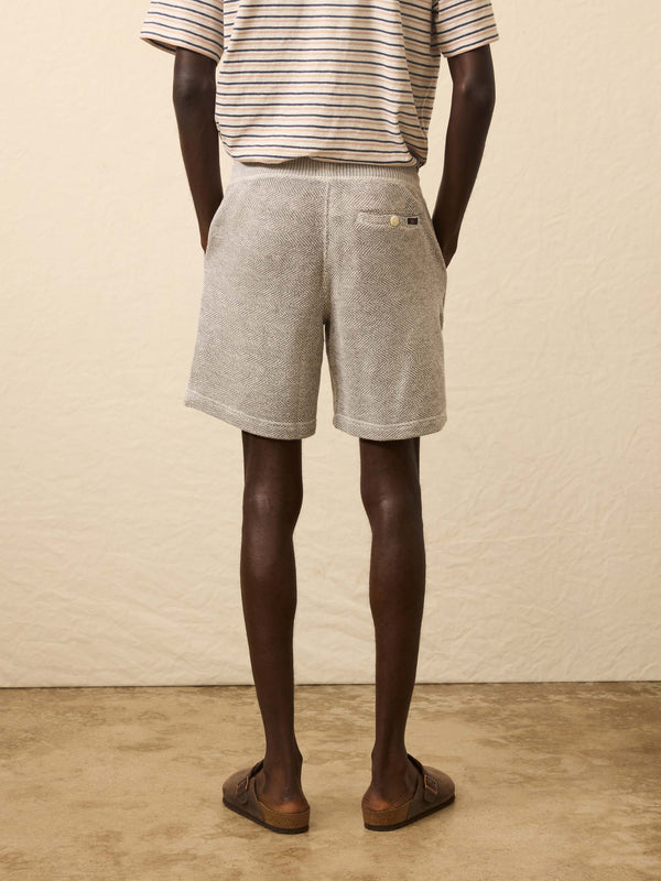 Faherty Whitewater Sweatshort - Grey Shell Loop Men's Bottoms