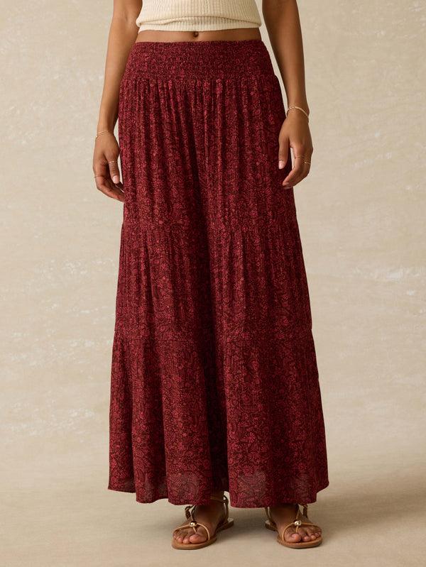 Faherty Woodstock Skirt - Belmonte Floral Women's Bottoms