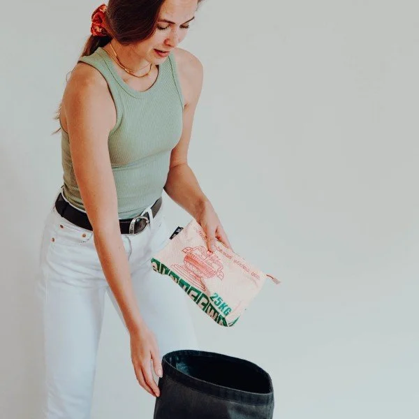 Fair Squared Rice & Carry Cosmetic Bag FAIR SQUARED