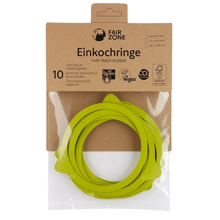 fair squared Rubber Jar Lid Seals FAIR ZONE