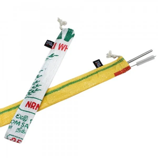 fair squared Rice & Carry 2 Straws and Brush with Bag FAIR SQUARED