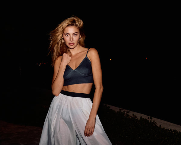 Faith Connexion ALTA MODA MIAMI SILK-COTTON PALAZZO PANTS