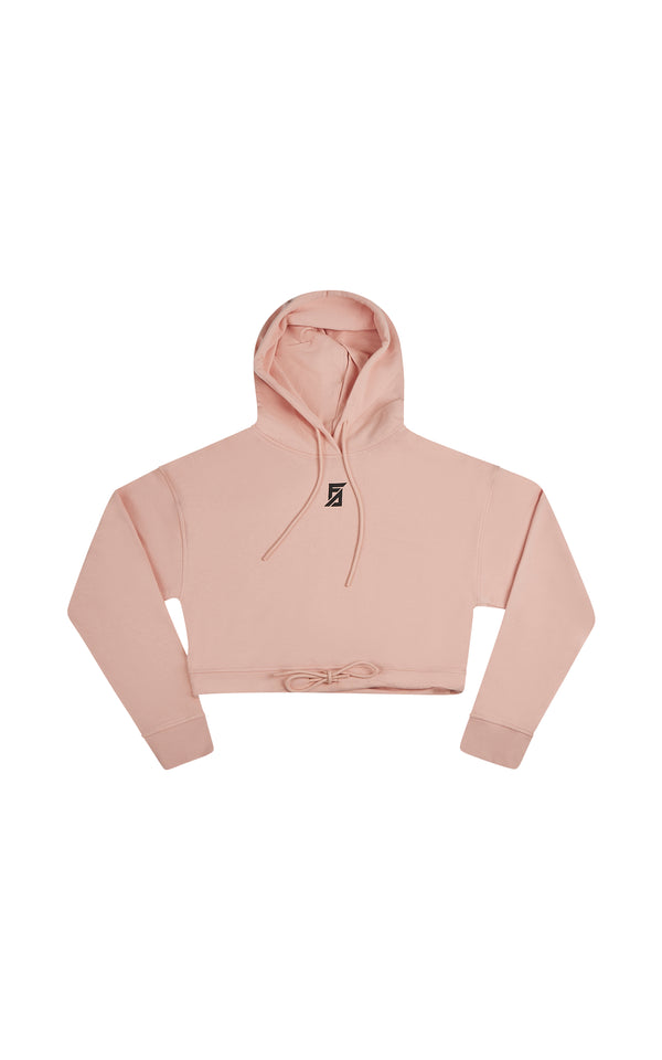 faith connexion DUSTY PINK ERIKA LOGO CROPPED HOODIE