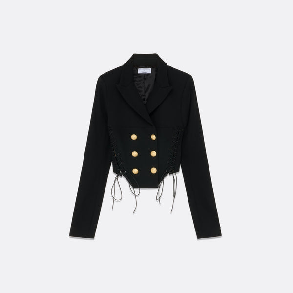 faith connexion BLACK BUSTIER BLAZER