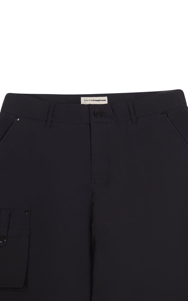 Faith Connexion BLACK CARGO PANTS