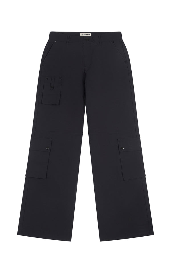 faith connexion BLACK CARGO PANTS