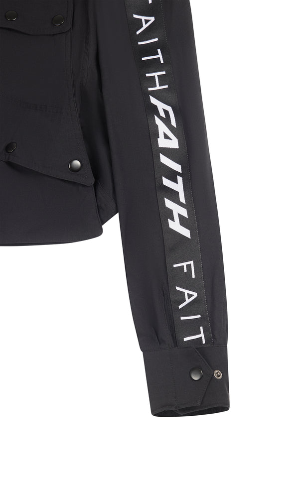 Faith Connexion BLACK VANESSA CROPPED PARKA