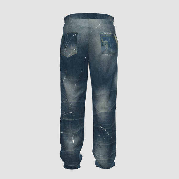 Faith Connexion COTTON PANTS WITH DENIM EFFECT