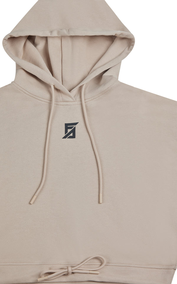 Faith Connexion DOESKIN ERIKA LOGO CROPPED HOODIE
