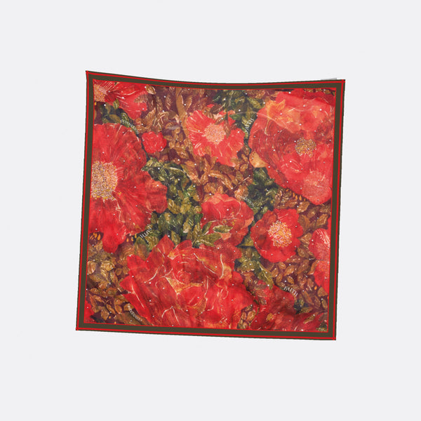faith connexion FLORAL SILK CREPE DE CHINE SCARF