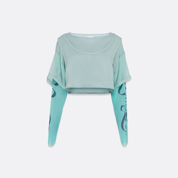faith connexion LAYERED CROPPED T-SHIRT