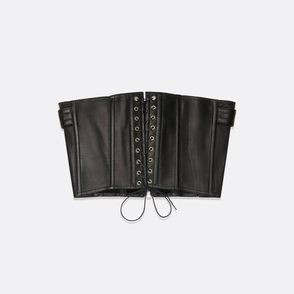 Faith Connexion LEATHER BELTED CORSET