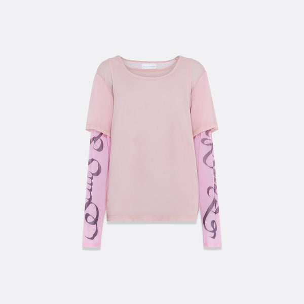 faith connexion MOUSSELINE LAYERED T-SHIRT