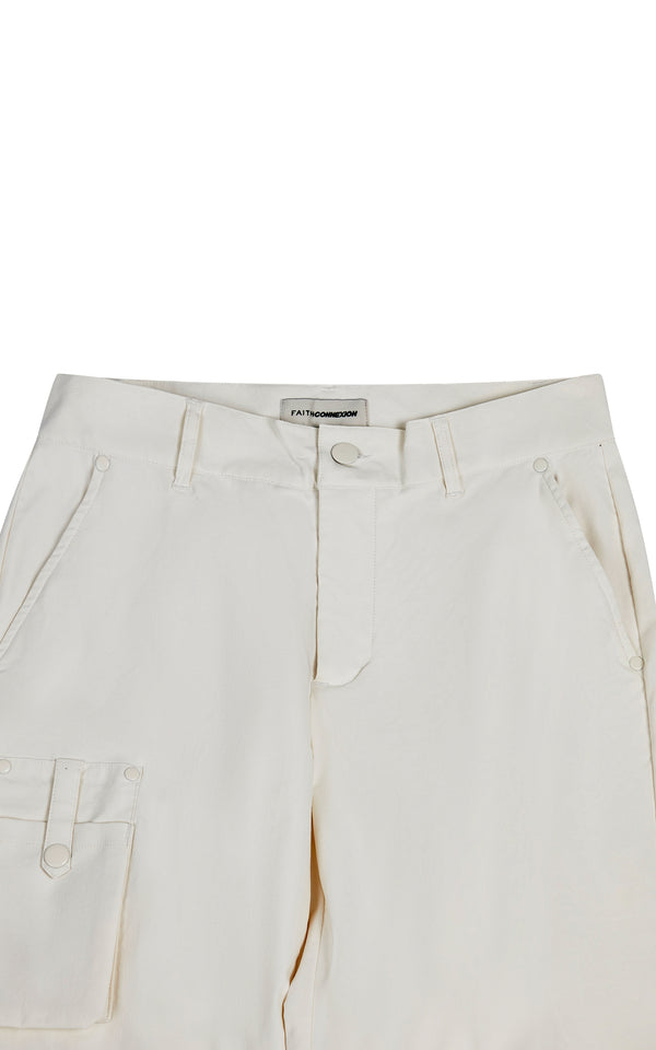 Faith Connexion OFF WHITE CARGO PANTS