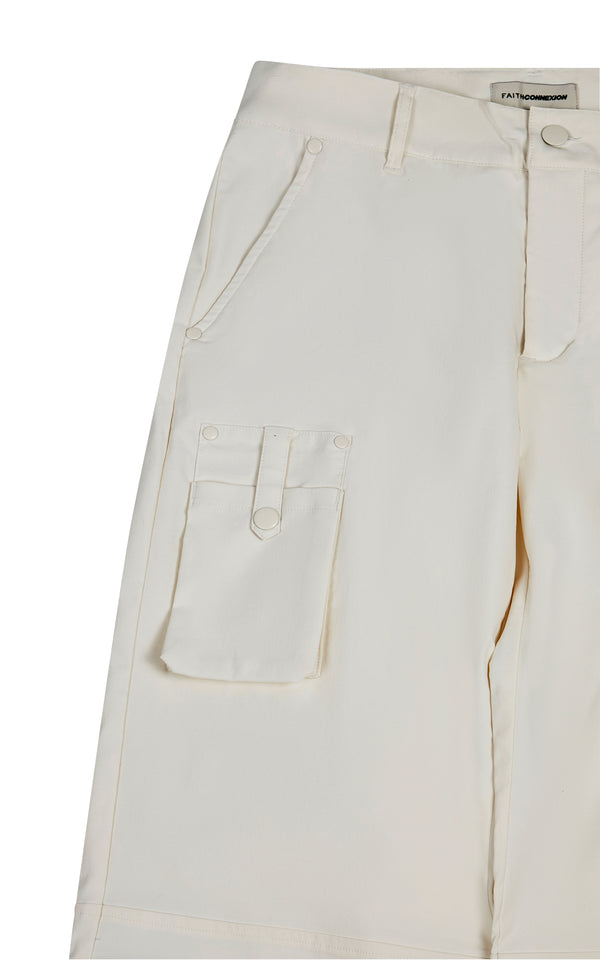 Faith Connexion OFF WHITE CARGO PANTS