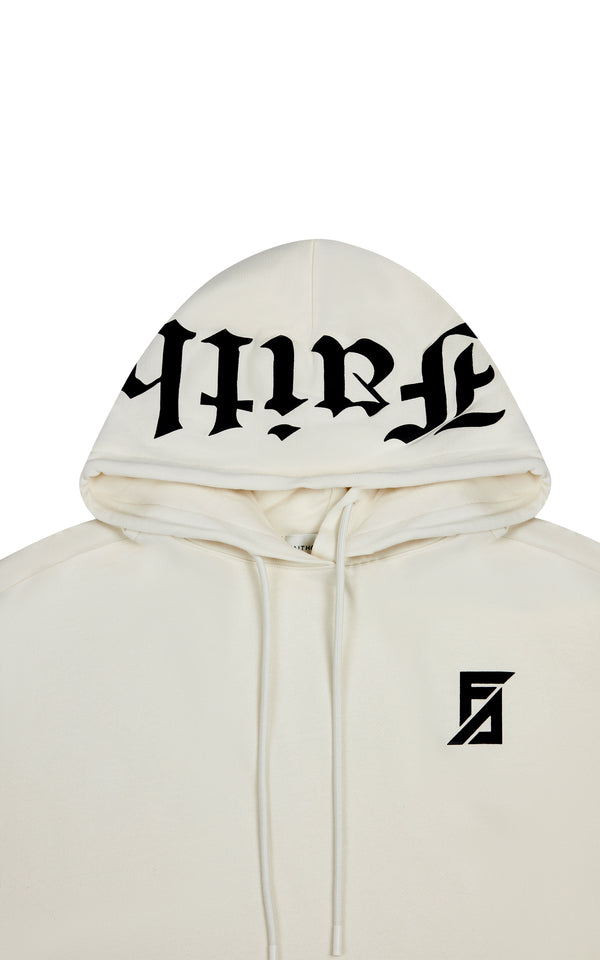 Faith Connexion OFF WHITE FAITH OVERSIZED HOODIE
