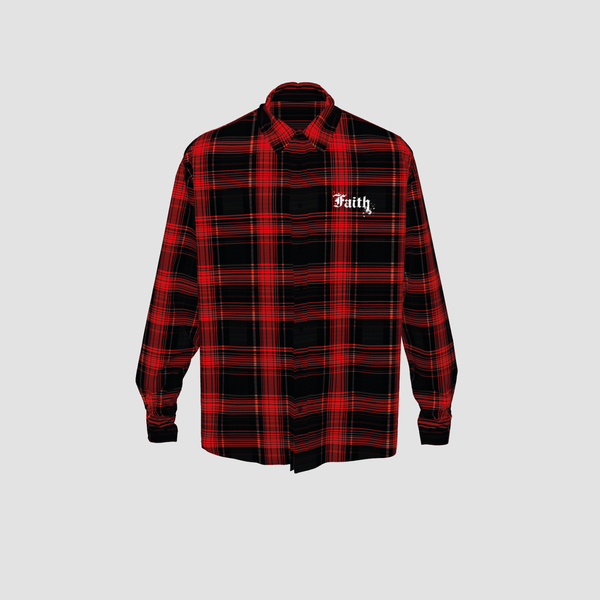 faith connexion OVERSIZED TARTAN SHIRT