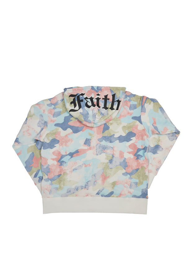 Faith Connexion PASTEL CAMO FAITH OVERSIZED HOODIE