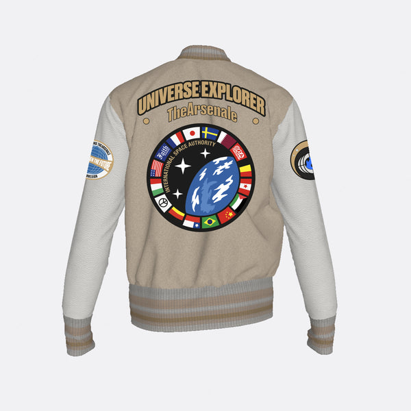 Faith Connexion PATCH-EMBELLISHED VARSITY JACKET