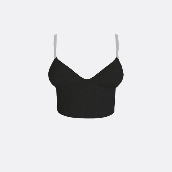 faith connexion STRETCH COTTON CROP TOP