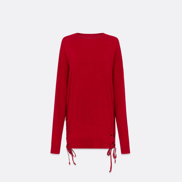 faith connexion UNISEX RED KNIT PULLOVER