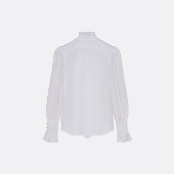Faith Connexion WHITE RUFFLED BLOUSE