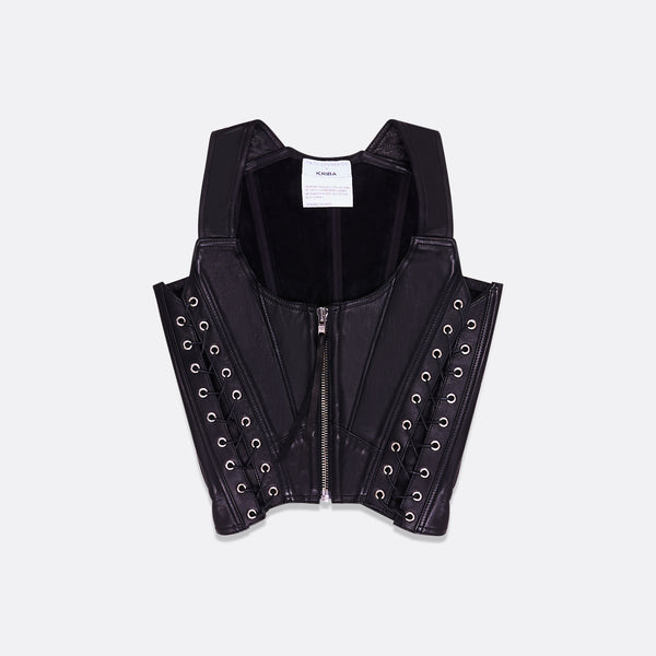 faith connexion WOMEN'S LEATHER LACED CORSET