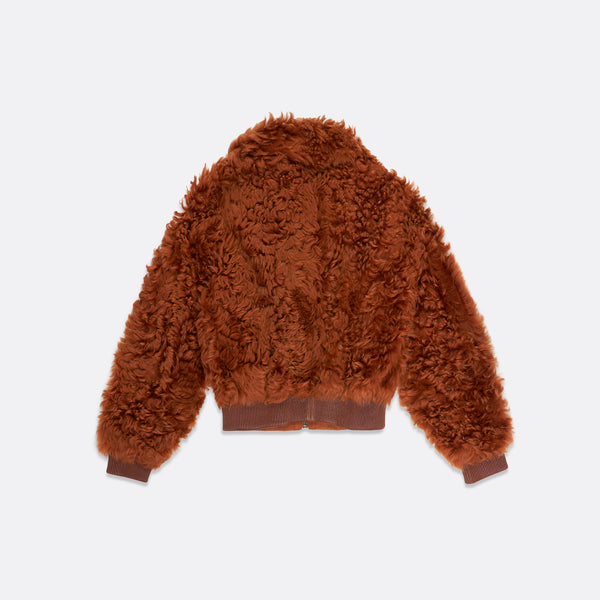 Faith Connexion HAIRY PUFFY SHEARLING LEATHER REVERSIBLE BLOUSON - UNISEX