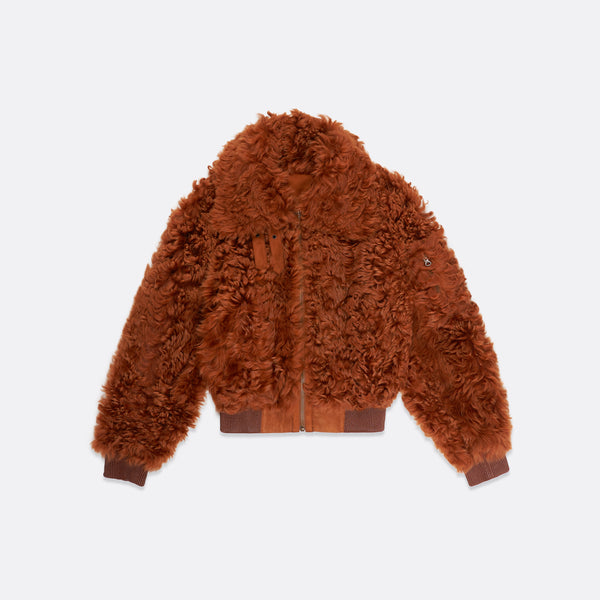 faith connexion HAIRY PUFFY SHEARLING LEATHER REVERSIBLE BLOUSON - UNISEX